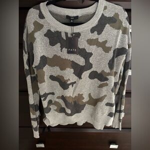 Fate Gray and Black Camouflage Sweater